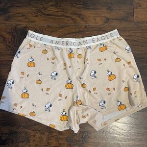 AE Snoopy Halloween PJ Shorts